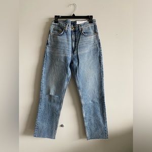 Rag & Bone Wren High Rise Slim Straight in Riley